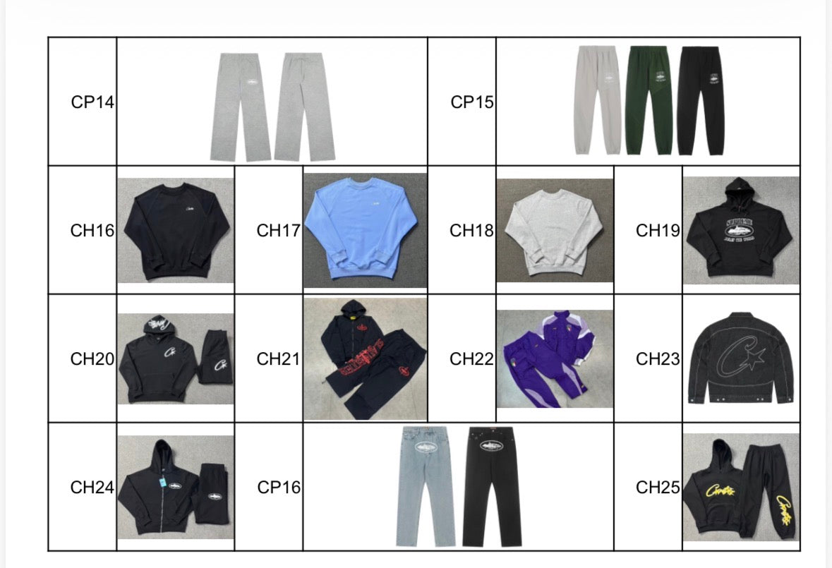 Corteiz hoodies and pants
