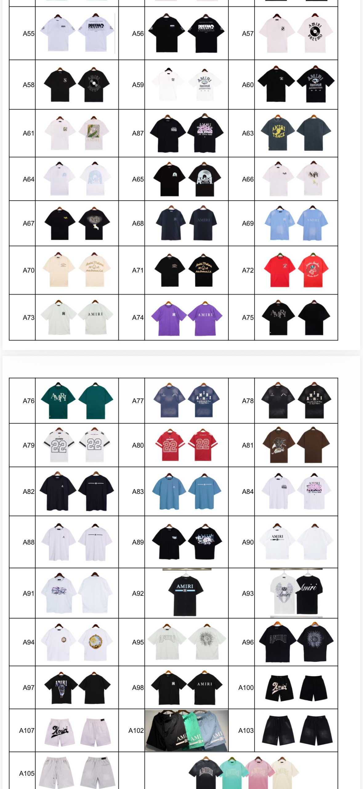 Amiri T shirts