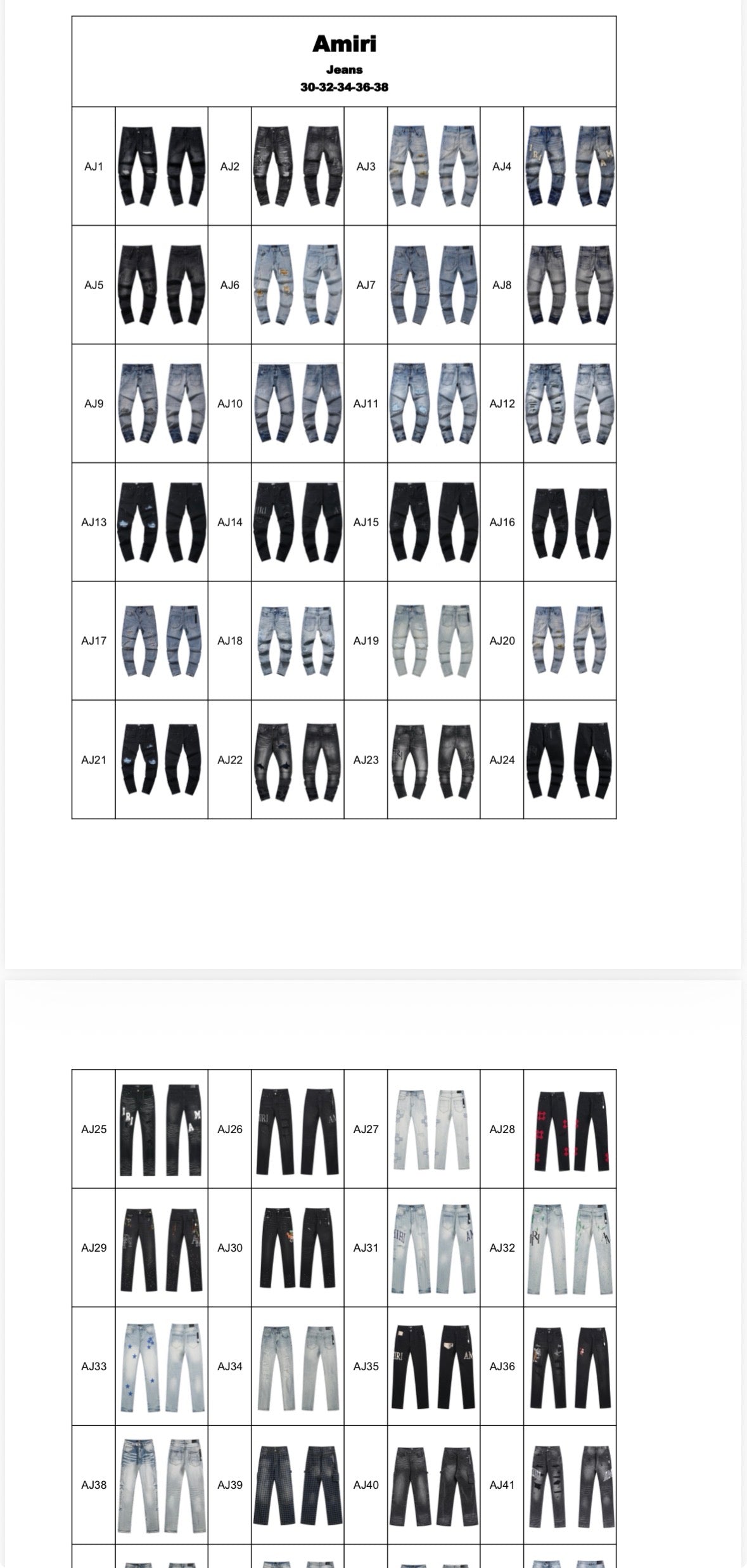 Amiri Jeans